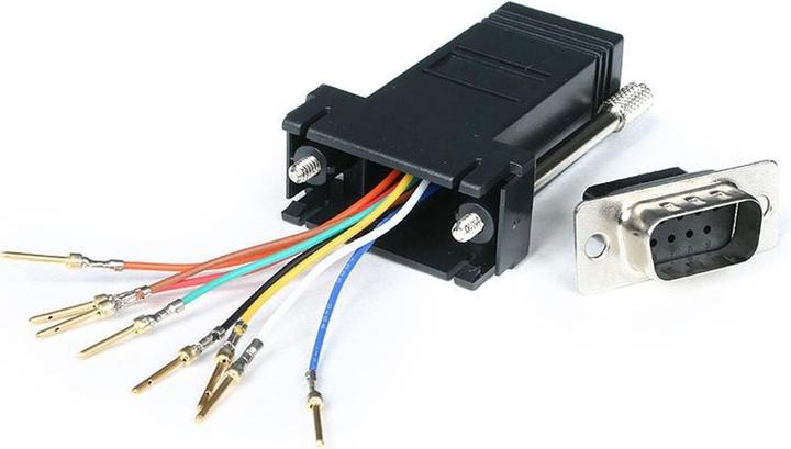 StarTech Adaptateur modulaire DB9 à RJ45 - Mâle/Femelle - Adaptateur série DB-9 / RJ-45 - St / Bu (0.09 m)