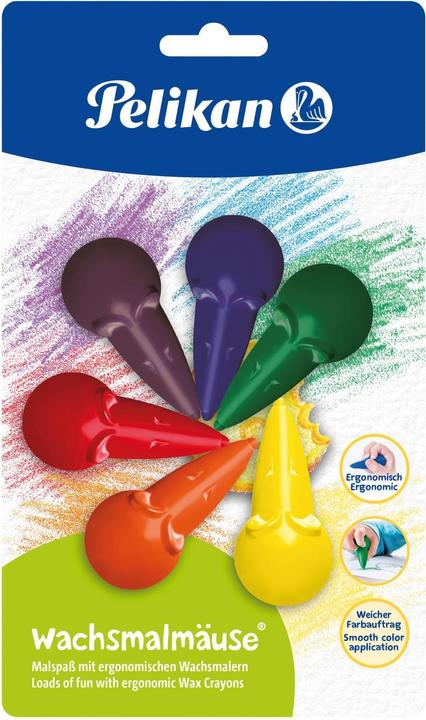 Actual product image Pelikan wax crayons (Multicoloured, 6 x)