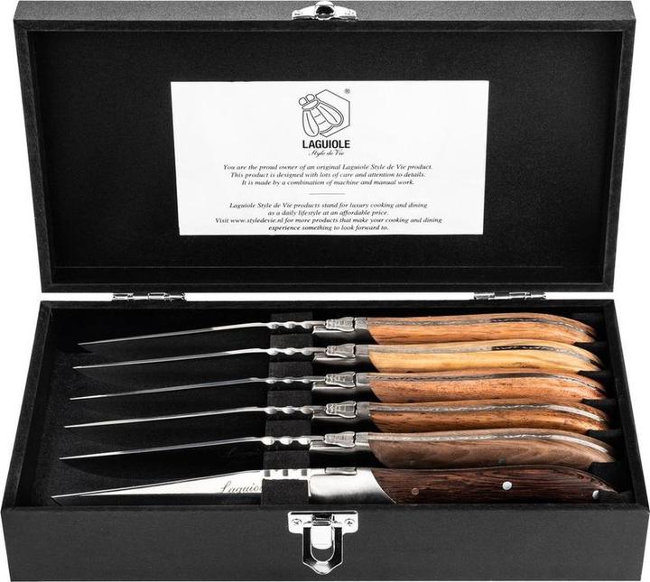 Laguiole Steakmesser Luxuslinie - 6 -Stück (6 Stück, Messer)