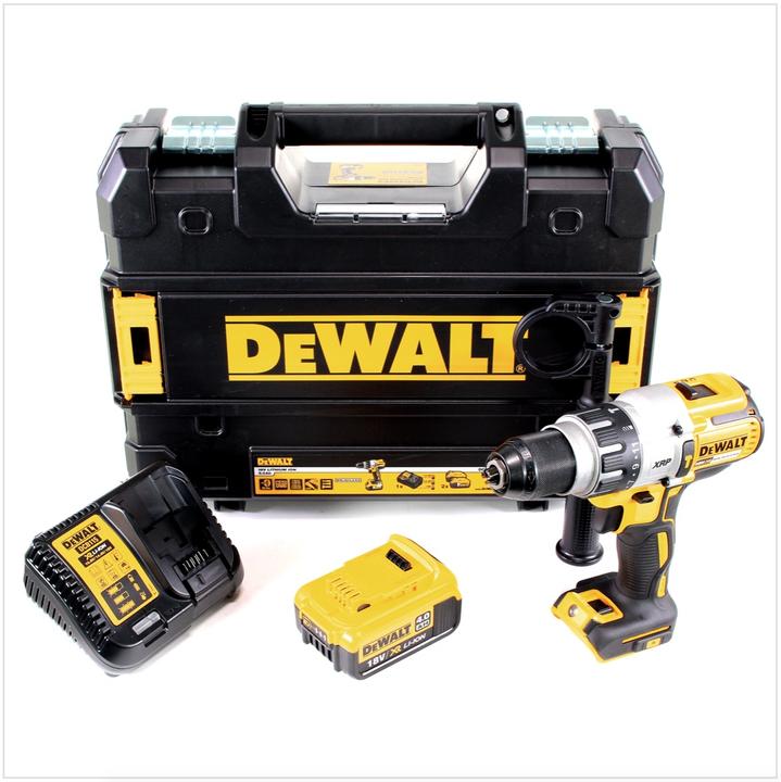Actual product image DeWalt DCD 996 M1 Battery impact drill 18 V 95 Nm Brushless + 1x battery 4.0 Ah + charger + TSTAK (Rechargeable battery operated)