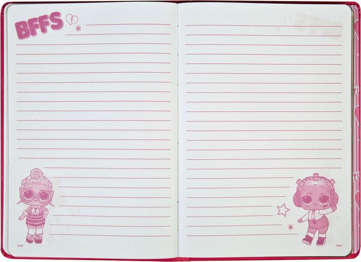 Actual product image Undercover Notebook LOL Surprise 80 sheets (18 x 12.5 cm, Lined, Hardcover)