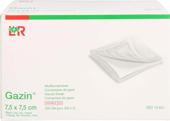 Image du produit Gazin Mullkompressen 7.5x7.5cm 8-fach steril