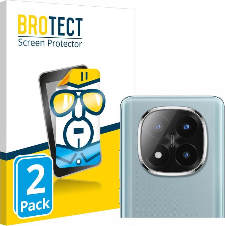 Actual product image BROTECT Screen Protector Clear (2 Piece, Xiaomi Redmi Note 14 Pro)