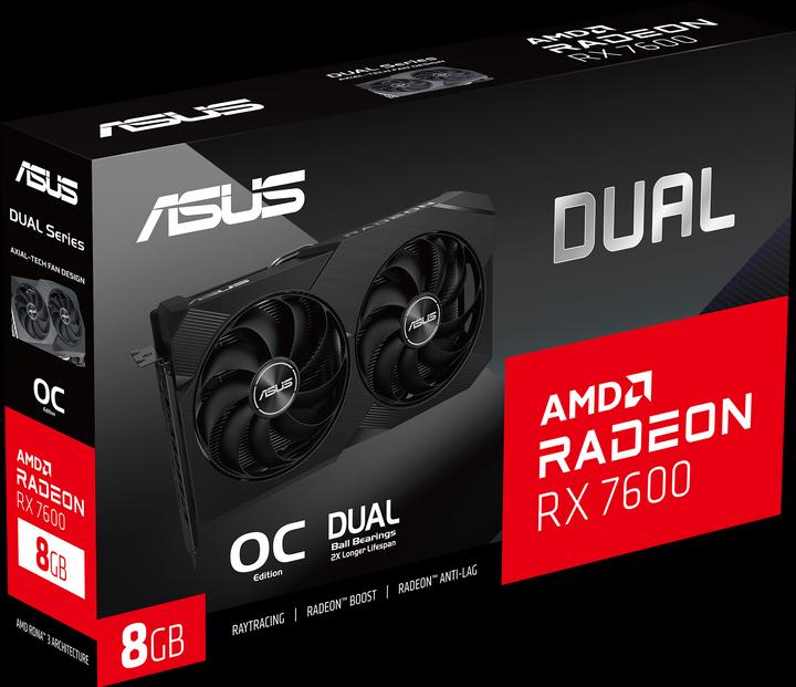 Produktbild ASUS Dual Radeon RX 7600 V2 OC Edition (8 GB)