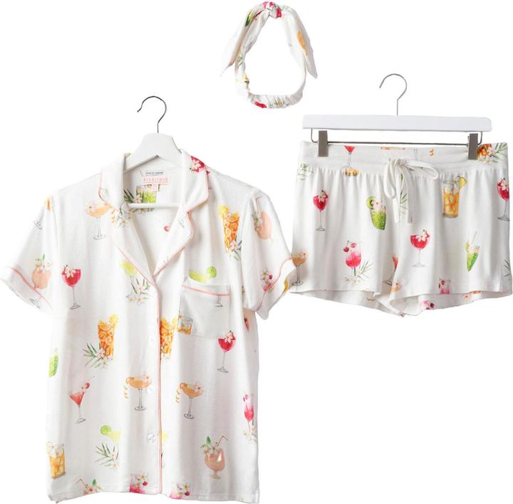 Actual product image Pj Salvage Pyjama s/s pyjama - Sipping on Sunshine (XS)