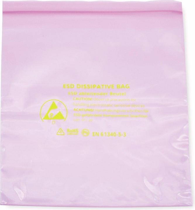 Image du produit Quadrios Sachet ESD (L x l) 250 mm x 300 mm conducteur Lettre d'identification ESD D 10 pcs. (10 pièce(s))
