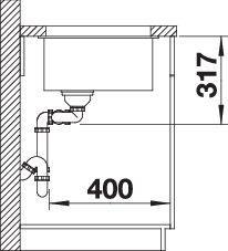 Produktbild Blanco Subline 430/270-U (Unterbauspüle, 46 cm, 75.50 cm)