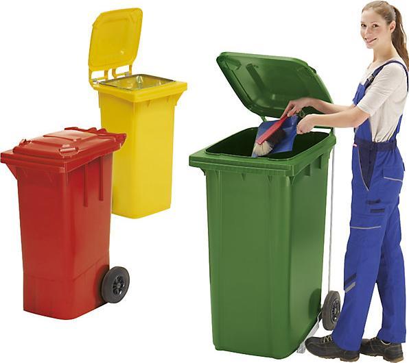 Produktbild eurokraft pro Grossmülltonne aus Kunststoff, nach DIN EN 840 (80 l)