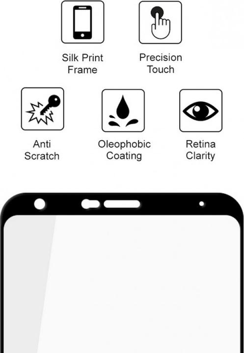 Image du produit Screenguard LG Q Stylus Full Screen Protection en verre blindé 2.5D 9H (1 pièce(s), LG Q Stylus)