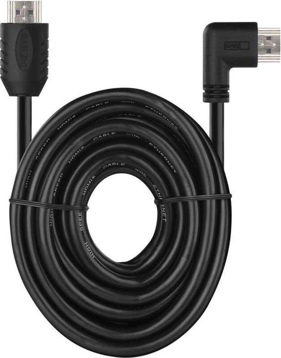 Produktbild Emos High Speed HDMI Kabel 2.0 A Stecker – A Stecker 90° 3m (3 m, HDMI)