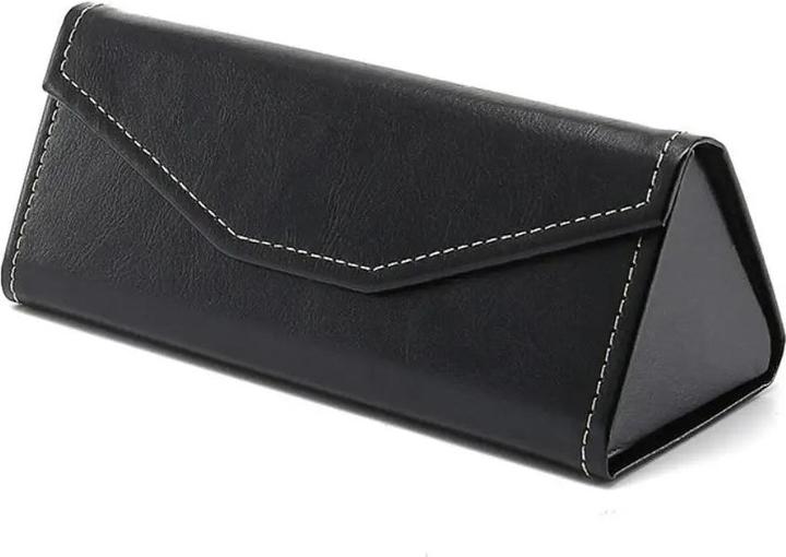 Actual product image Only-Bags.Store Velvet triangle folding glasses case Elegant sunglasses case soft noble reading glasses box Eyewear