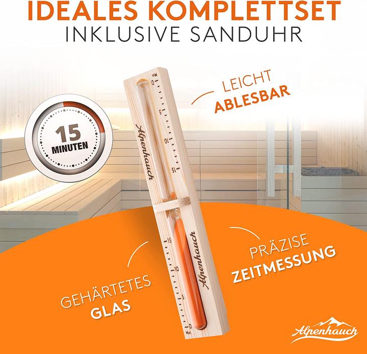 Actual product image Alpenhauch Sauna bucket with trowel