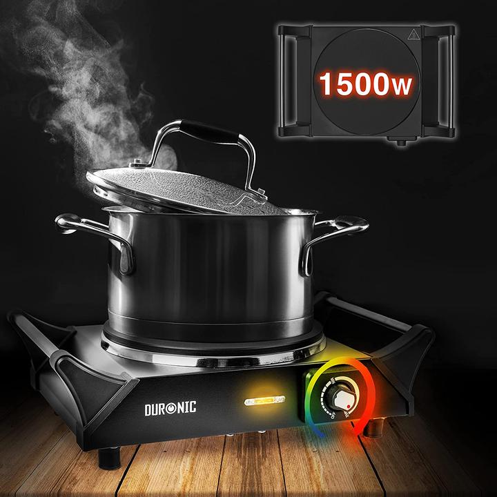 Actual product image Duronic Electric Camping Stove HP1 BK