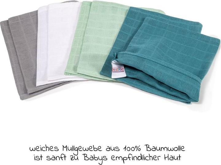 Immagine prodotto Makian Guanti per lavare i bambini Guanti per lavare i bambini in garza, confezione da 8 pezzi, 15 x 20 cm