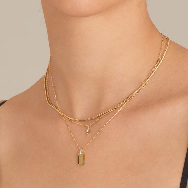 Immagine prodotto Ania Haie Collana con catena a serpente in argento 925 (Argento 925, 38 cm)