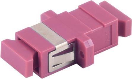Actual product image Shiverpeaks ®-BASIC-S--Fibre optic connector, SC-SC, simplex, violet