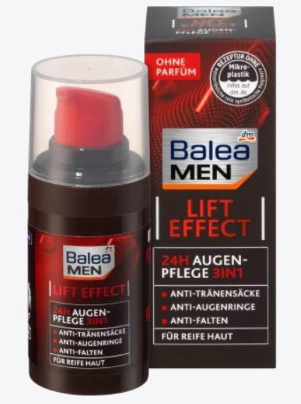 Actual product image dm Balea MEN Eye Cream Lift Effect 24h Eye Care 3in1 (15 ml, Day + Night)