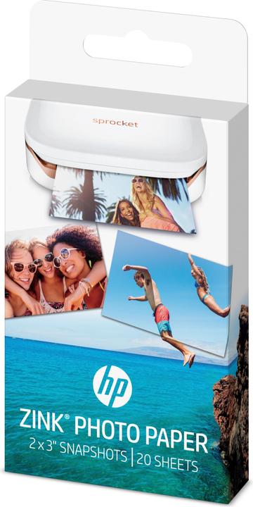 Produktbild HP Sprocket Fotopapier Zink (290 g/m², Foto (5x7.6cm), 20 x)
