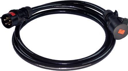Actual product image Fix-Pro Forlaengerkabel 32A IP44 SORT, med 25 meter PUR Aluminium cable 5G6mm²
