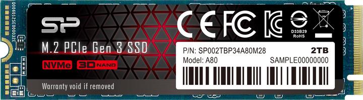 Produktbild Silicon Power P34A80 (2000 GB, M.2 2280)