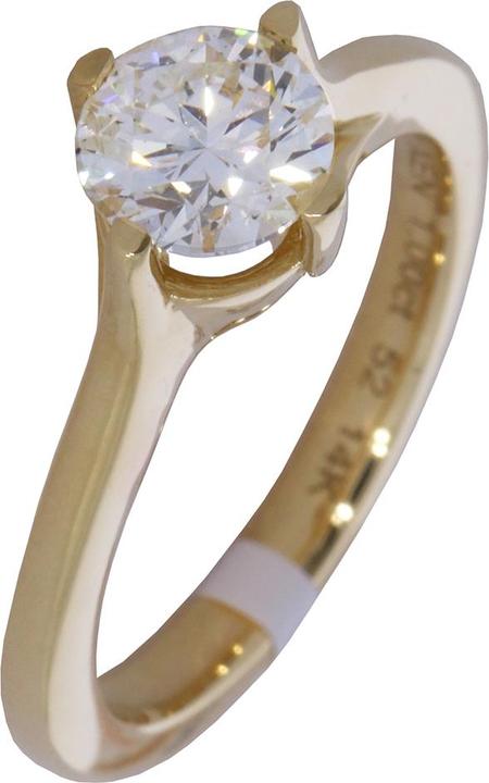 Produktbild Xen Vision Ring mit Lab Grown Diamond 1,00 ct. 585 Gelbgold (54)