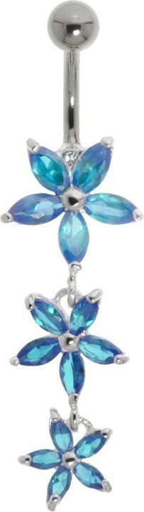 Actual product image Bijouteria Bellypiercing (Stainless steel, Silver 925, Crystal)