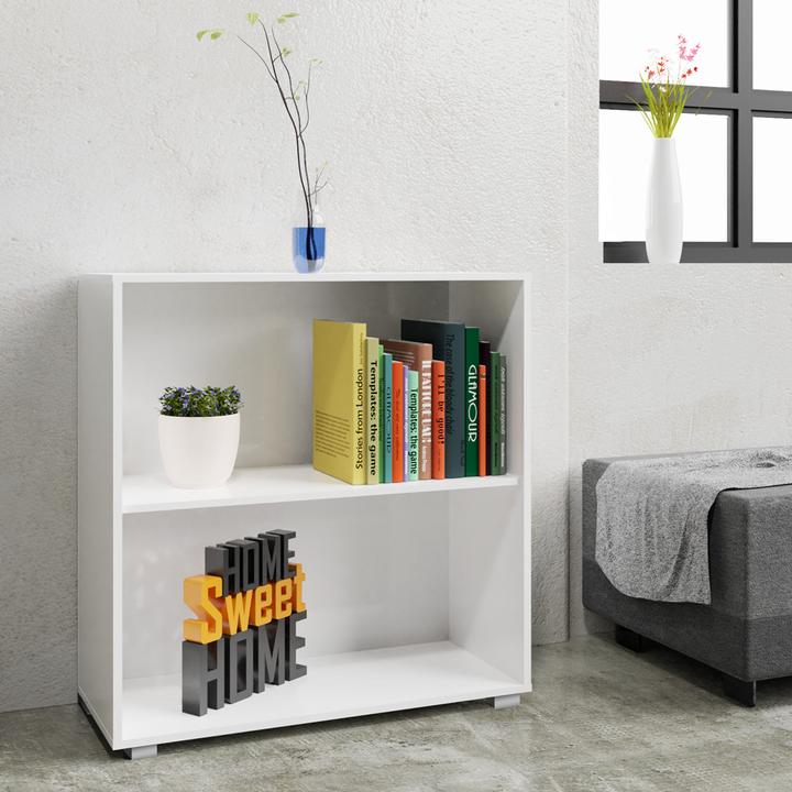 Actual product image Casaria Bookcase (77 x 60 x 28 cm)