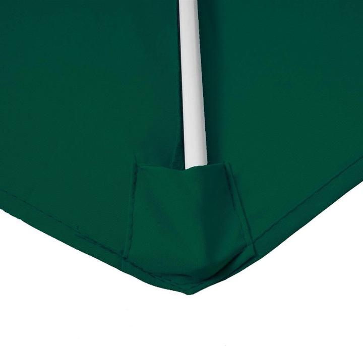 Produktbild Mendler Sonnenschirm halbrund Parla, UV 50+ Polyester/Alu, 300cm grün ohne Ständer (2.85 m)