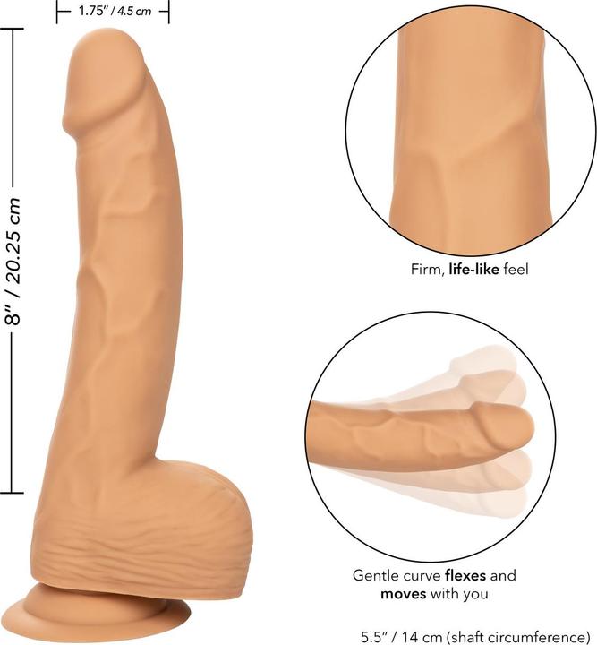 Actual product image CalExotics California Exotics Silicone Boots 20.32 cm Skin
