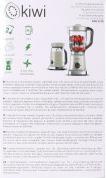 Actual product image Kiwi 1.8l compact 2in1 500w blender (EU plug, 500 W)