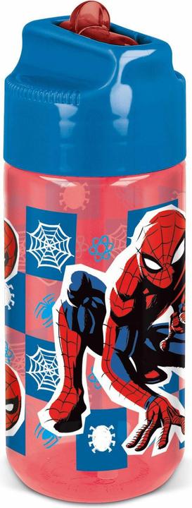 Produktbild Magni Trinkflasche Spiderman 430ml mit Strohhalm (0.43 l)