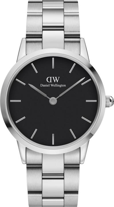 Daniel Wellington Iconic Link Black Silver (40 mm) (Analoguhr, 40 mm)