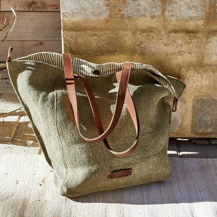 Actual product image Loberon Bag Soleil green/brown