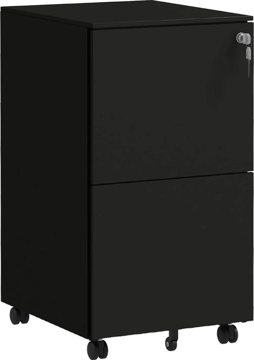 Vinsetto Rollcontainer mit 2 verschliessbaren Schubladen