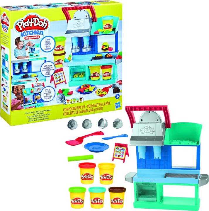 Actual product image Play-Doh Kitchen Creations Colourful Restaurant Kitchen Play Set