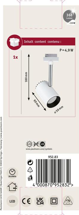 Actual product image Paulmann URail Shine (225 lm)