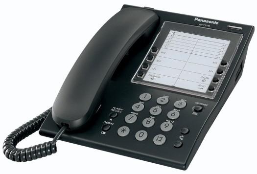 Immagine prodotto Panasonic KX-T7710NE-B Terminale analogico nero con funzioni di sistema tasti progr. per numeri e funz...