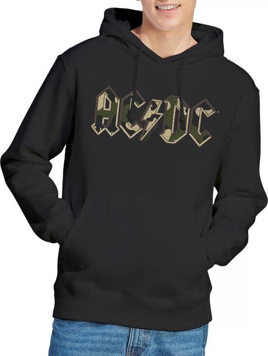 Immagine prodotto AC/DC Felpa con Cappuccio Logo Mimetico Uomo (XL)