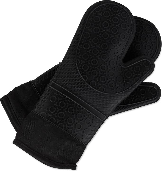 Relaxdays Silicone Oven Gloves (Silicone, Cotton)