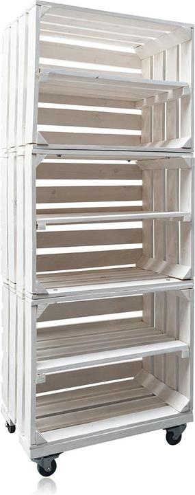 Immagine prodotto Accentra Scaffale decorativo realizzato con cassette della frutta 50x30x131cm