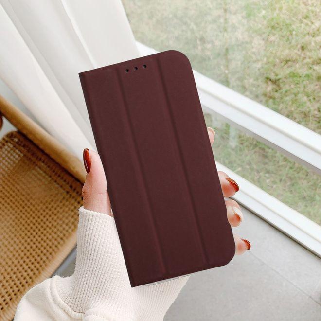 Image du produit MU Classic Pochette en cuir à trois volets pour livre de poche (Apple iPhone 13 mini)