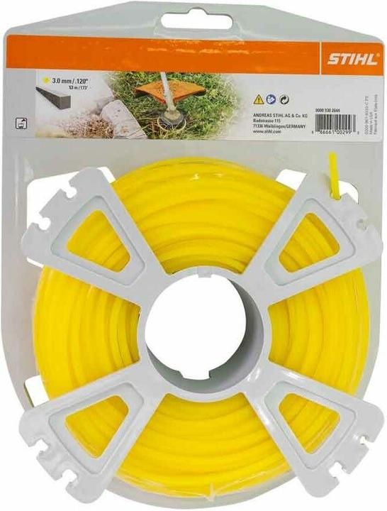 Image du produit Stihl 9302644 Fil de coupe carré 3.0mm x 53 m Fil de coupe, 55m (Herbicide, Fil de coupe + bobine de fil)