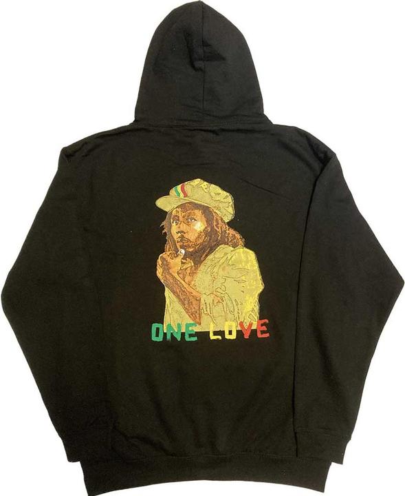 Produktbild Bob Marley Wailers One Love Kapuzenpullover bestickt (M)
