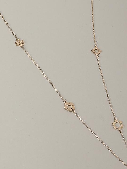 Produktbild Tory Burch Halskette KIRA CLOVER LONG NECKLACE