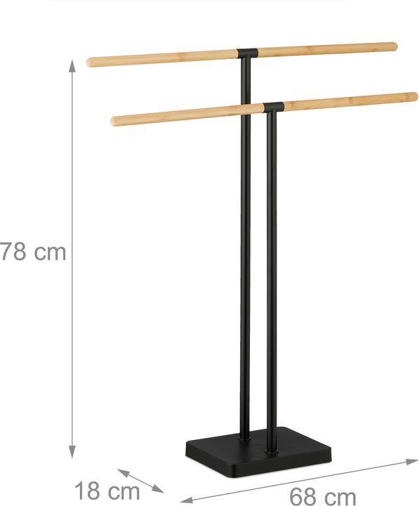 Actual product image Relaxdays Towel rail
