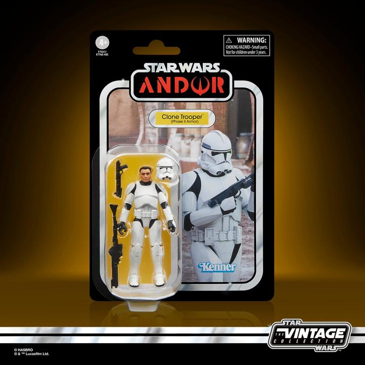 Actual product image Hasbro Star Wars: Andor Vintage Collection figurine Clone Trooper (Phase II Armor) 10 cm