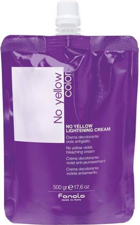 Fanola No Yellow Violet Bleaching Cream 500 g (Gelb, Violett)