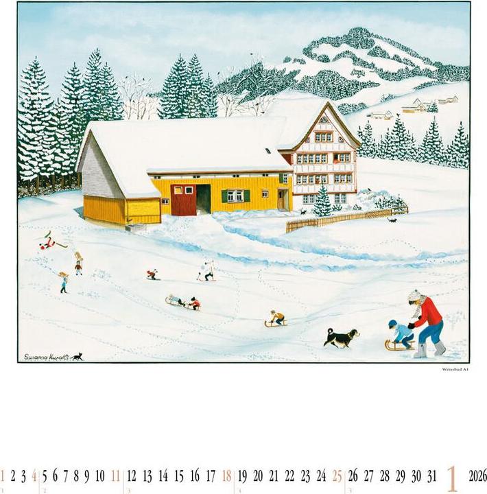Image du produit Calendrier illustré SUSANNA fermes peintes (Couverture rigide)