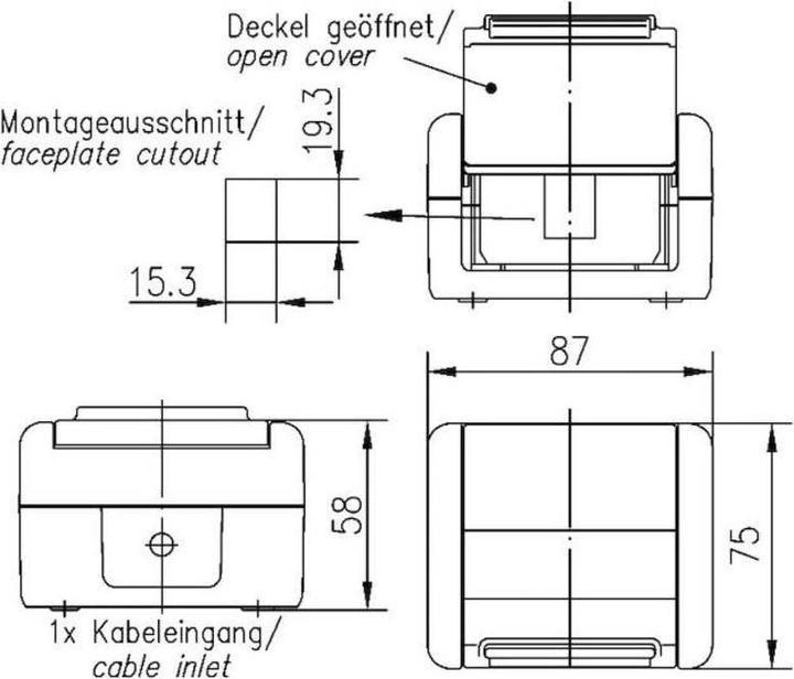 Image du produit Telegärtner H02000A0069 Gris (Accessoires réseau)