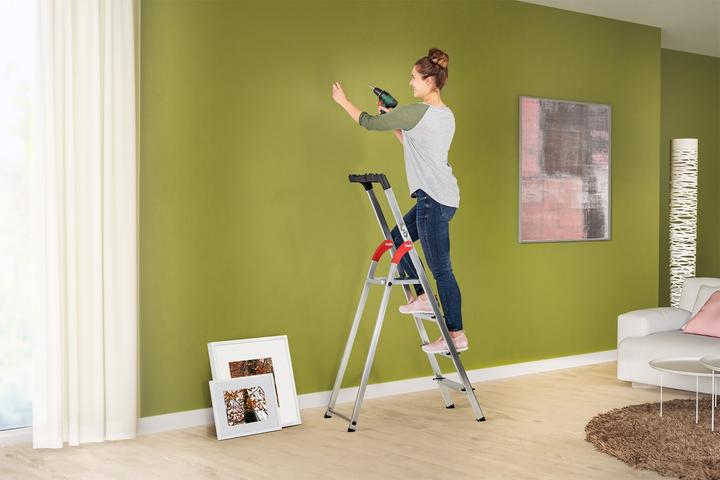 Produktbild Hailo L60 StandardLine, Alu-Sicherheits-Stehleiter, 7 Stufen (Stehleiter, 130 cm)